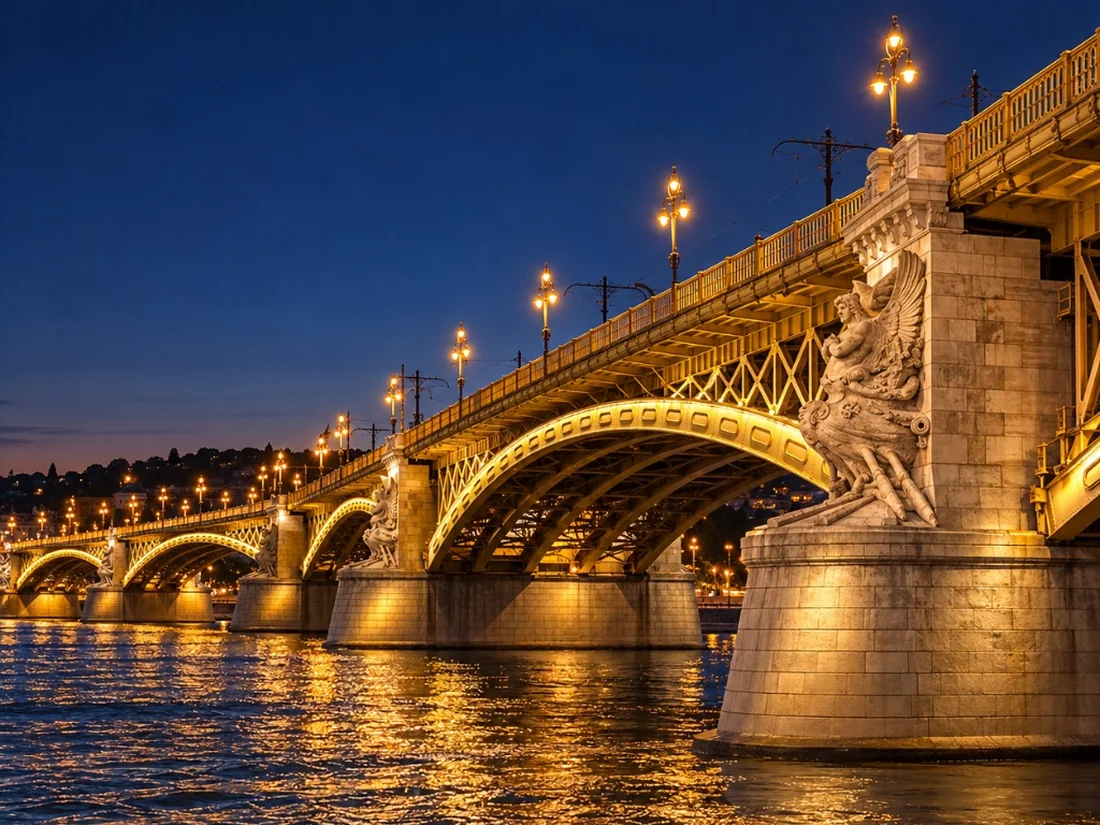 Margaret Bridge and Margaret Island